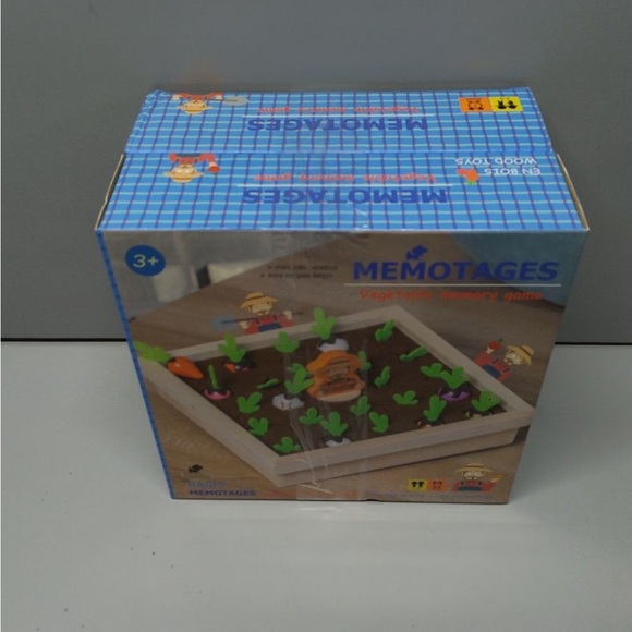 Montessori Wooden Vegetable Memory Game Toddler Learning Toy NEW - Picture 10 of 10